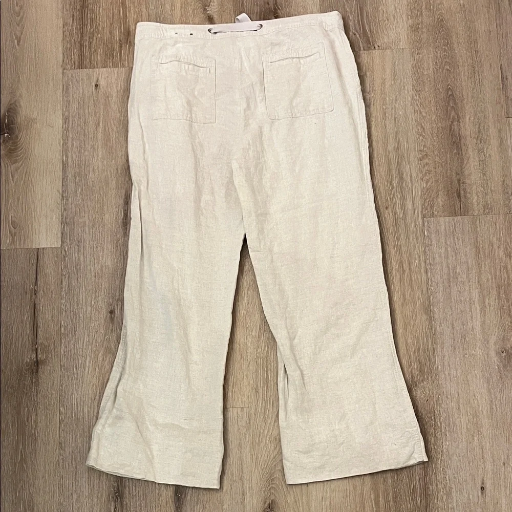 Banana Republic Cream Linen Pants